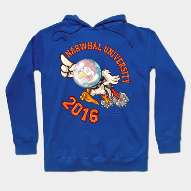 Narwhal University 2016 Hoodie by Mobinng